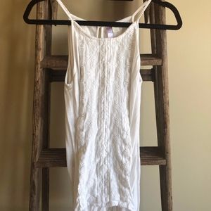 White women's decorative tank top